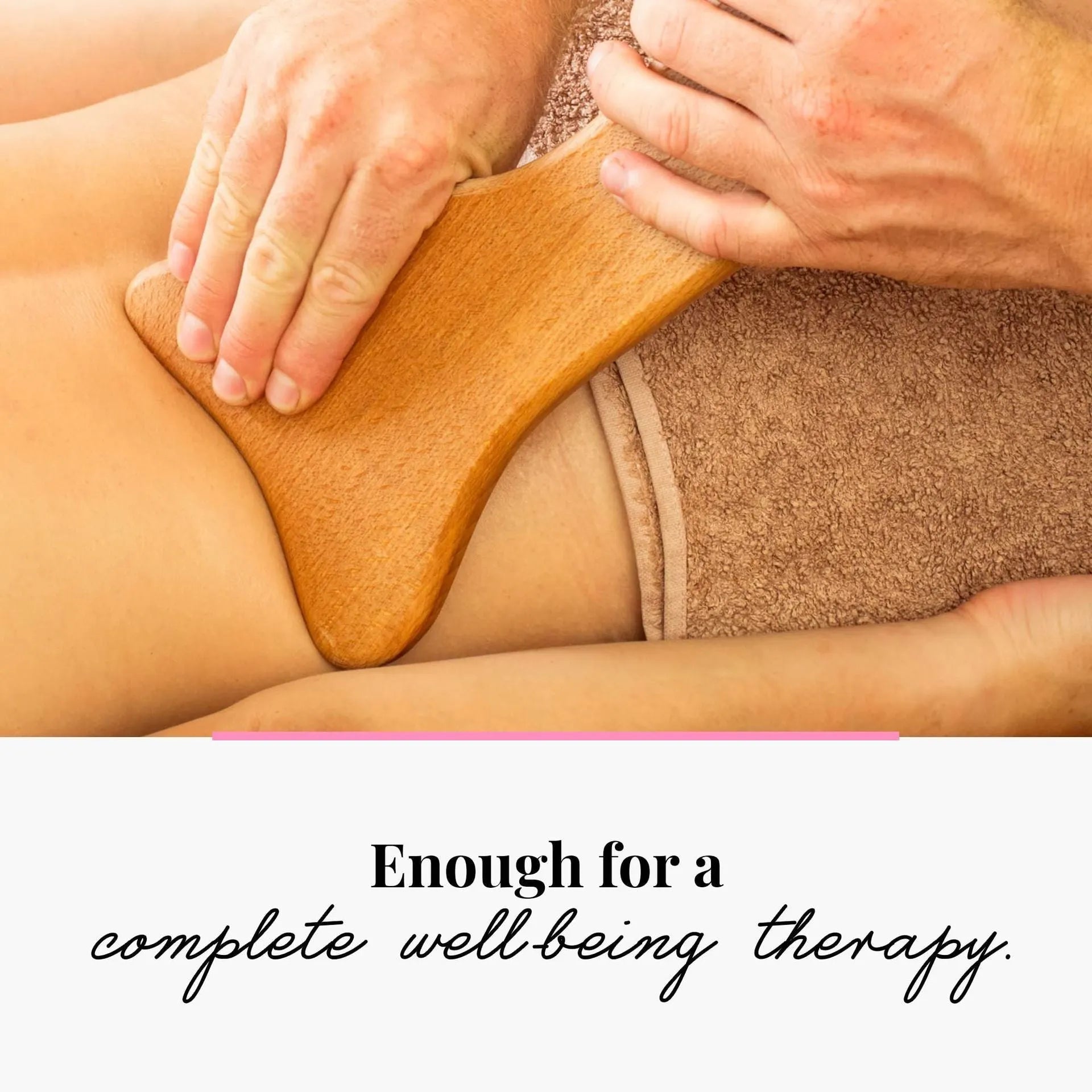 Beech wood massage roller set showing T-shaped, 9-wheel, 12-wheel straight, 12-wheel curved and 13-wheel designs
