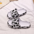 Women's leopard print EVA slippers with thick sole for indoor outdoor summer wear