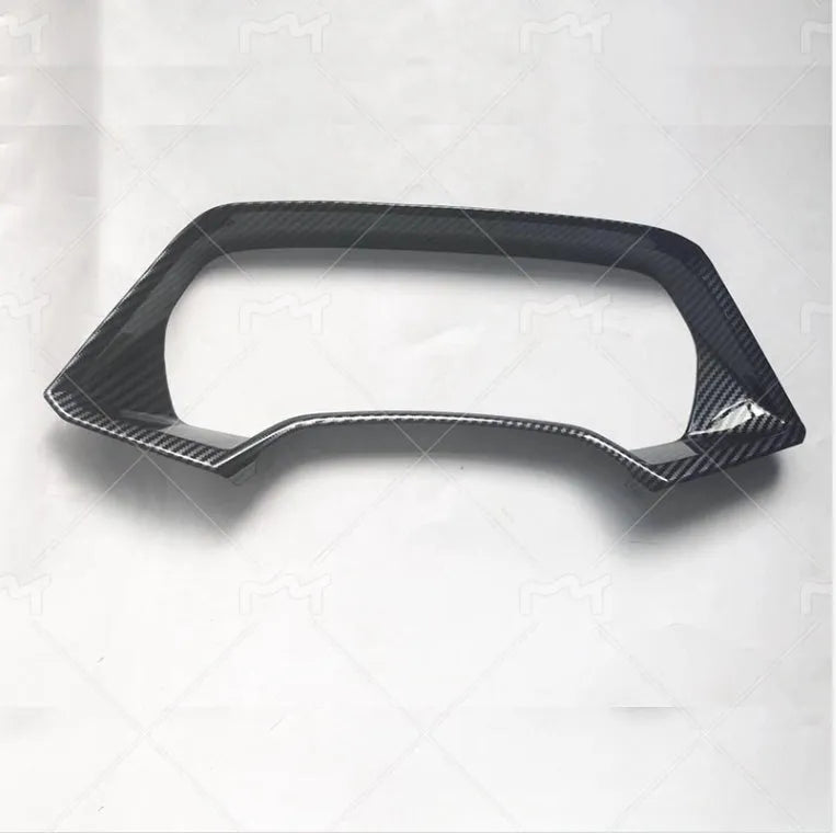 BMW X5L dashboard decorative frame in carbon fibre and peach wood finishes