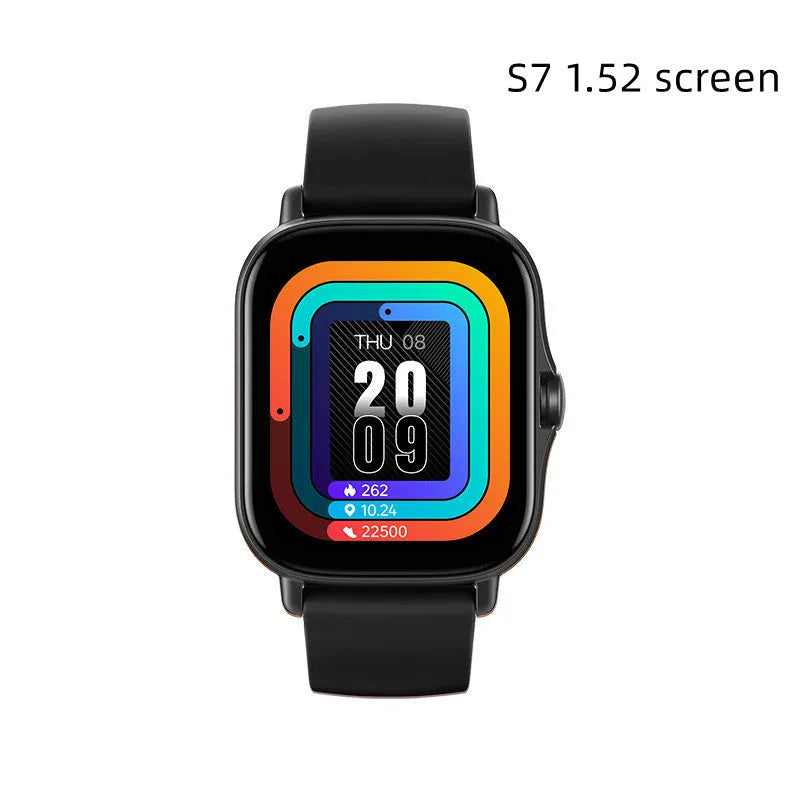 GT20 smartwatch in black or gold with alloy case and silicone strap showing 1.75-inch screen.