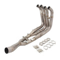 Titanium alloy front exhaust pipe for BMW S1000RR S1000R 19-22 with burning blue finish