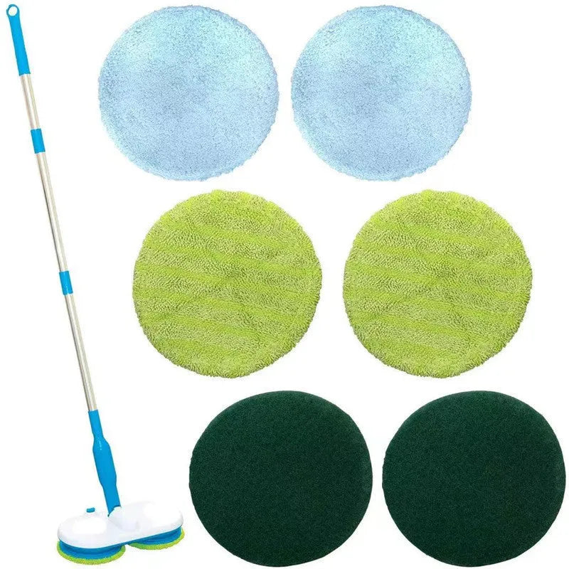 Wireless electric mop with automatic floor wiping function and handheld charging unit