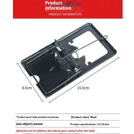 Automatic mouse trap cage with metal and plastic options in small, medium, and large sizes