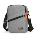 Lightweight oxford cloth crossbody commuter bag in solid colour