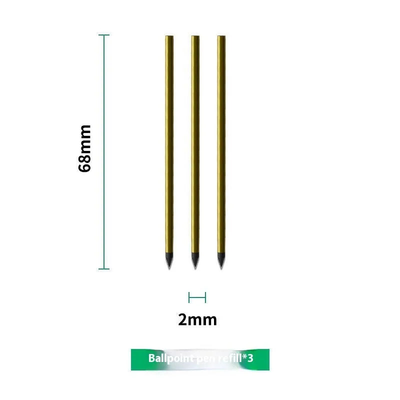 Loose Spiral Notebook Filling Paper refill core with 64 pages and metal pen refills for 6-hole binders
