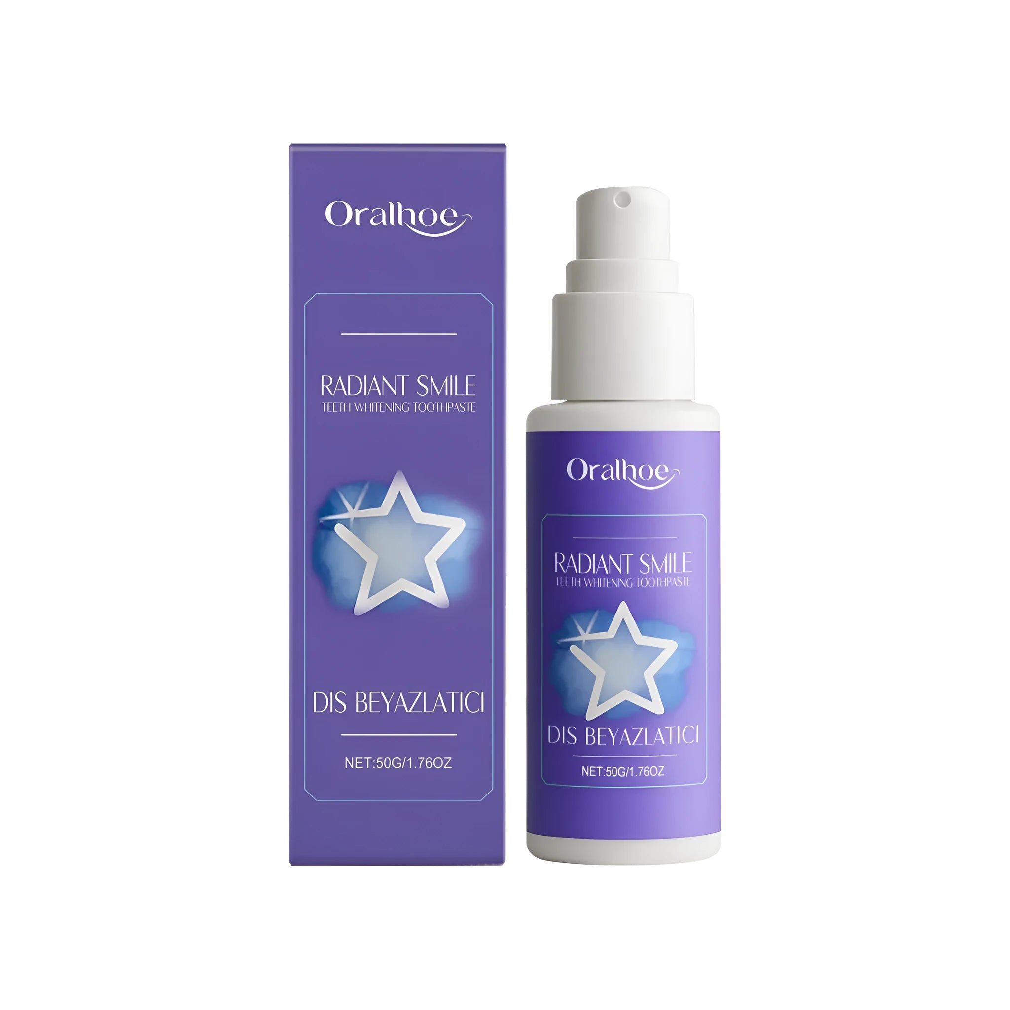 50g tube of hydroxyapatite and papain teeth whitening toothpaste