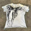Men's gothic style cartoon pattern short sleeve t-shirt in colour HQ929