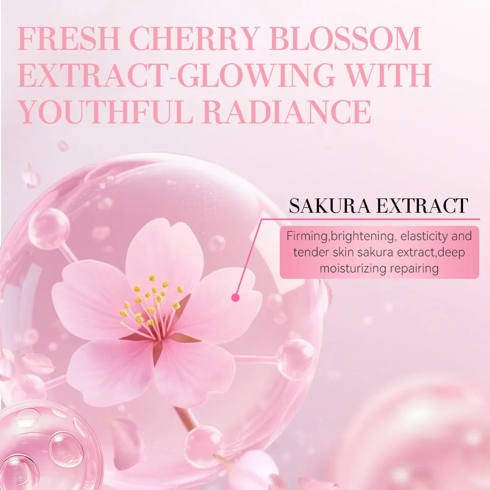 5-piece facial skin care set including whitening moisturising cleanser toner lotion eye cream and serum products