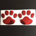 Pair of hand-shaped brush footprint car stickers for bumper scratch concealment