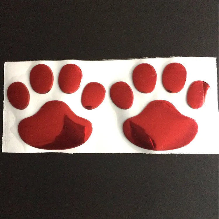 Pair of hand-shaped brush footprint car stickers for bumper scratch concealment