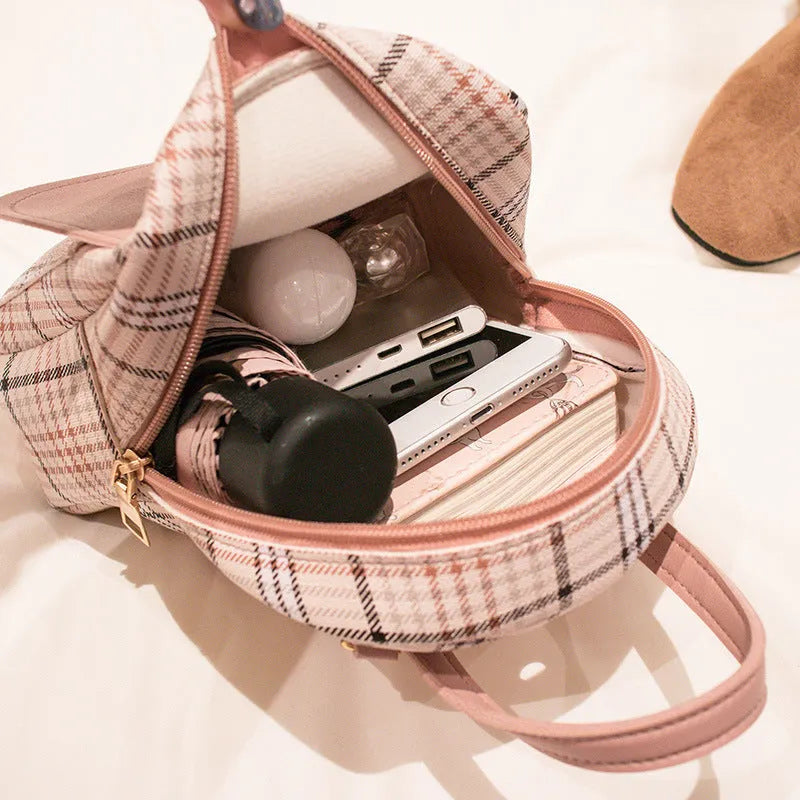 PU leather one shoulder diagonal phone bag shown in available colours