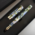 Deep bath green metal pen showing three available tip size options