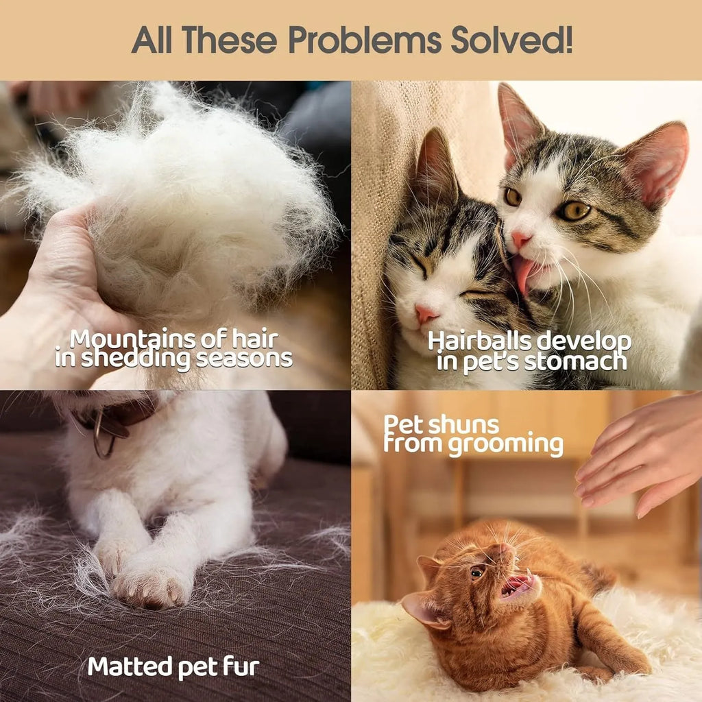 Blue pet grooming gloves with silicone tips for brushing cats and dogs