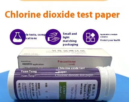 Chlorine dioxide test paper strips for waste water concentration detection with 0-1000mg/L range