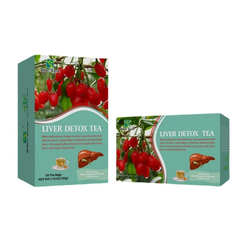 Box of herbal substitutional tea containing 50g of medicinal food homology tea leaves.