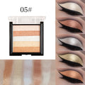 Six-shade eye shadow plate for contouring and brightening with 12g content and universal skin type formula
