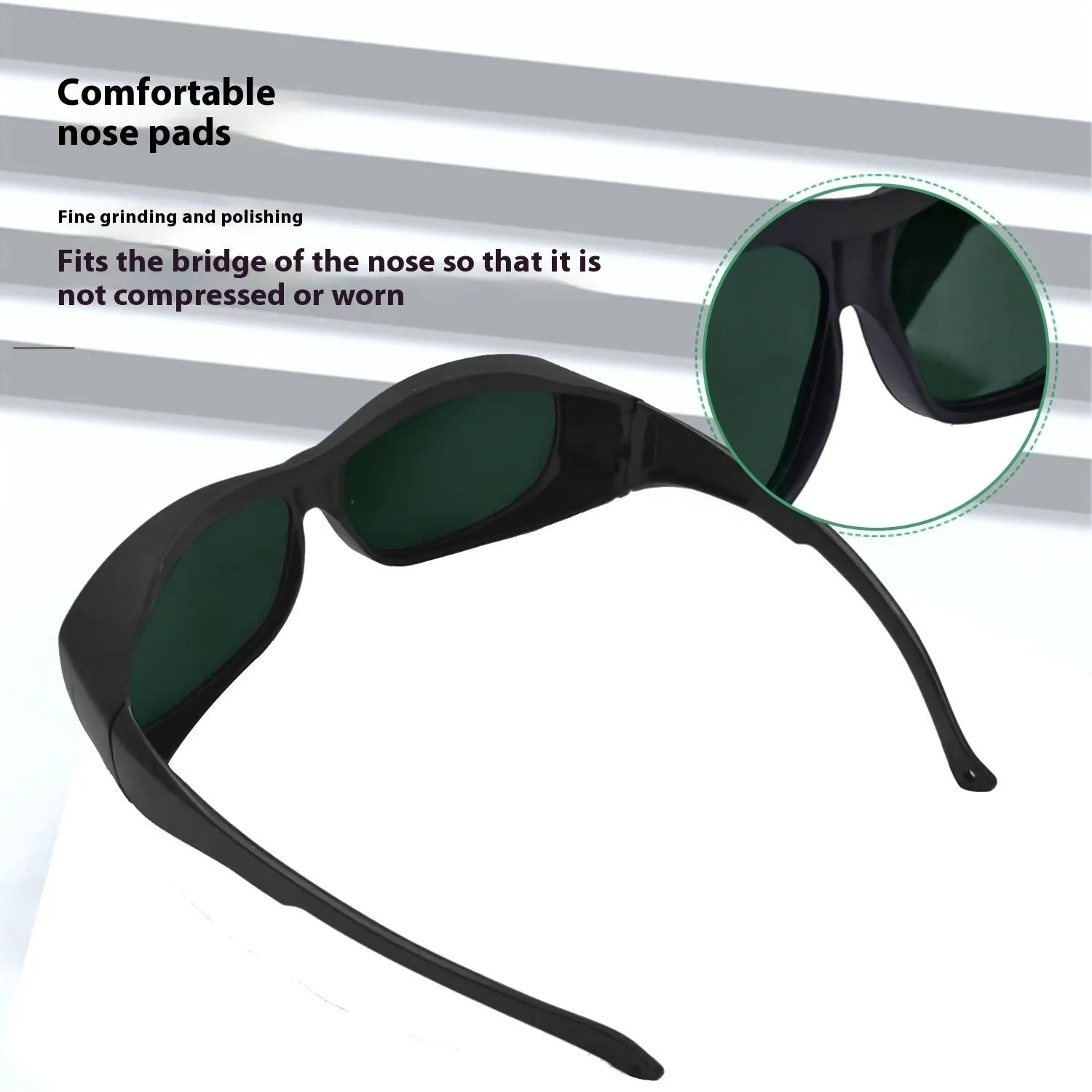 Photon skin rejuvenation and welding anti-glare goggles with PC construction for 200-2000nm optical radiation protection