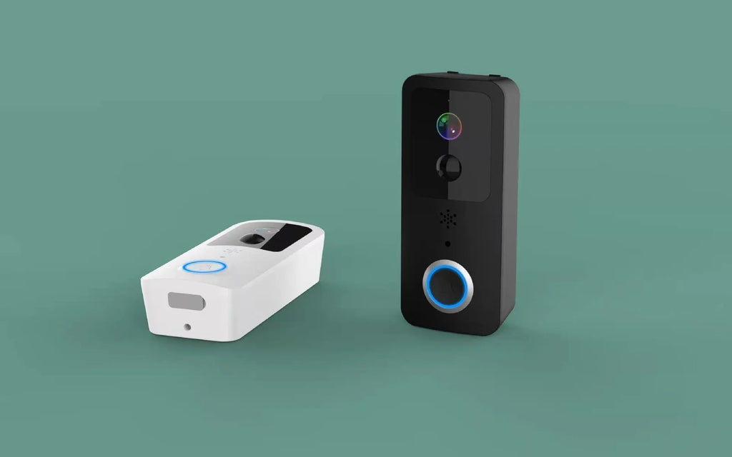Waterproof HD visual doorbell with battery power and smartphone notifications
