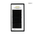 Close-up of 16-row dense mink hair false eyelashes showing length options from 8mm to 18mm.
