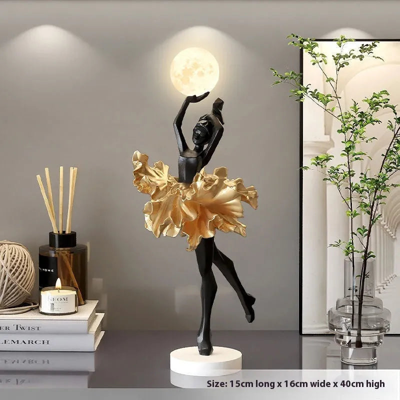 Art Girl Atmosphere small night lamp in modern simple style with USB charging port