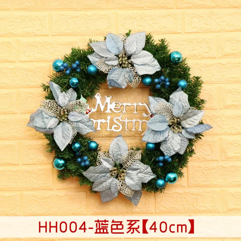 Natural rattan Christmas wreath ring door hanging in 40cm 50cm 60cm sizes