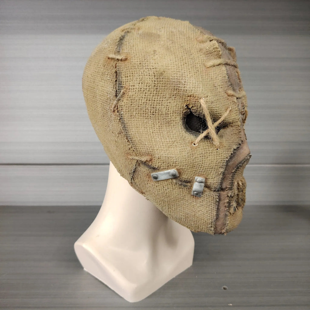 Latex Halloween mask designed as a scar skull horror head cover