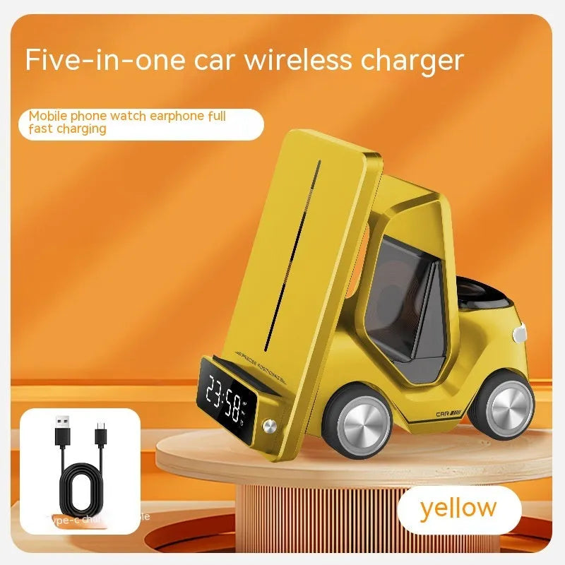 15W three-in-one wireless charging stand for smartphones in four colour options
