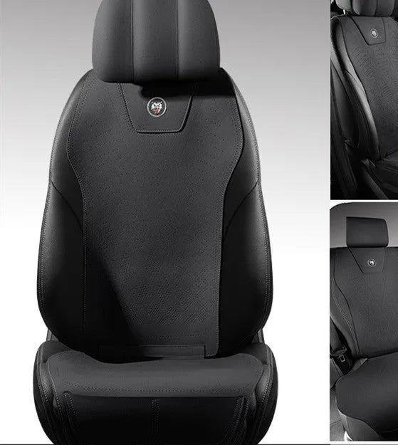 Ultra-thin fur car seat cushion with gradient hole positioning in six colour options