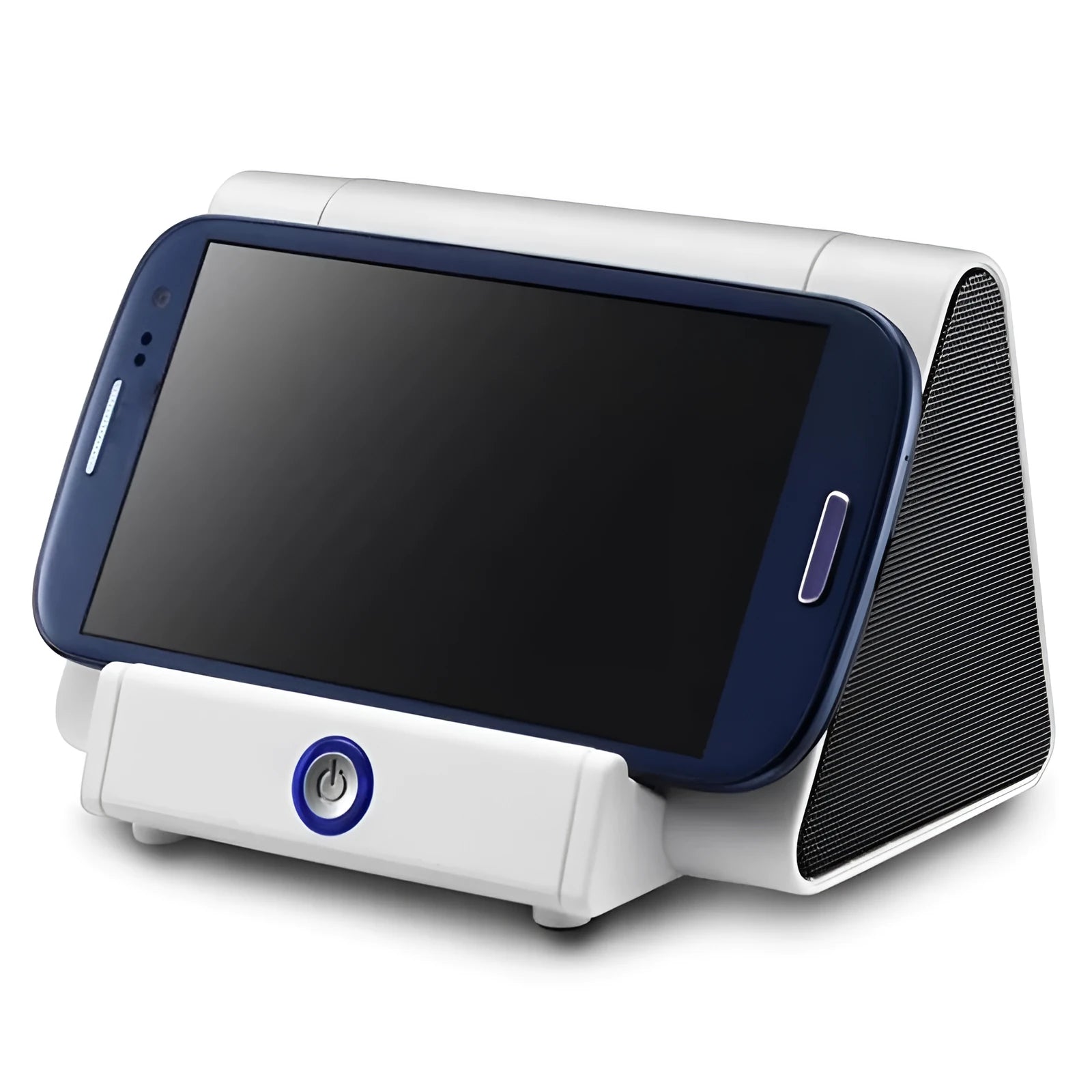 Black and white wireless mini Bluetooth portable speaker for mobile phones and computers.