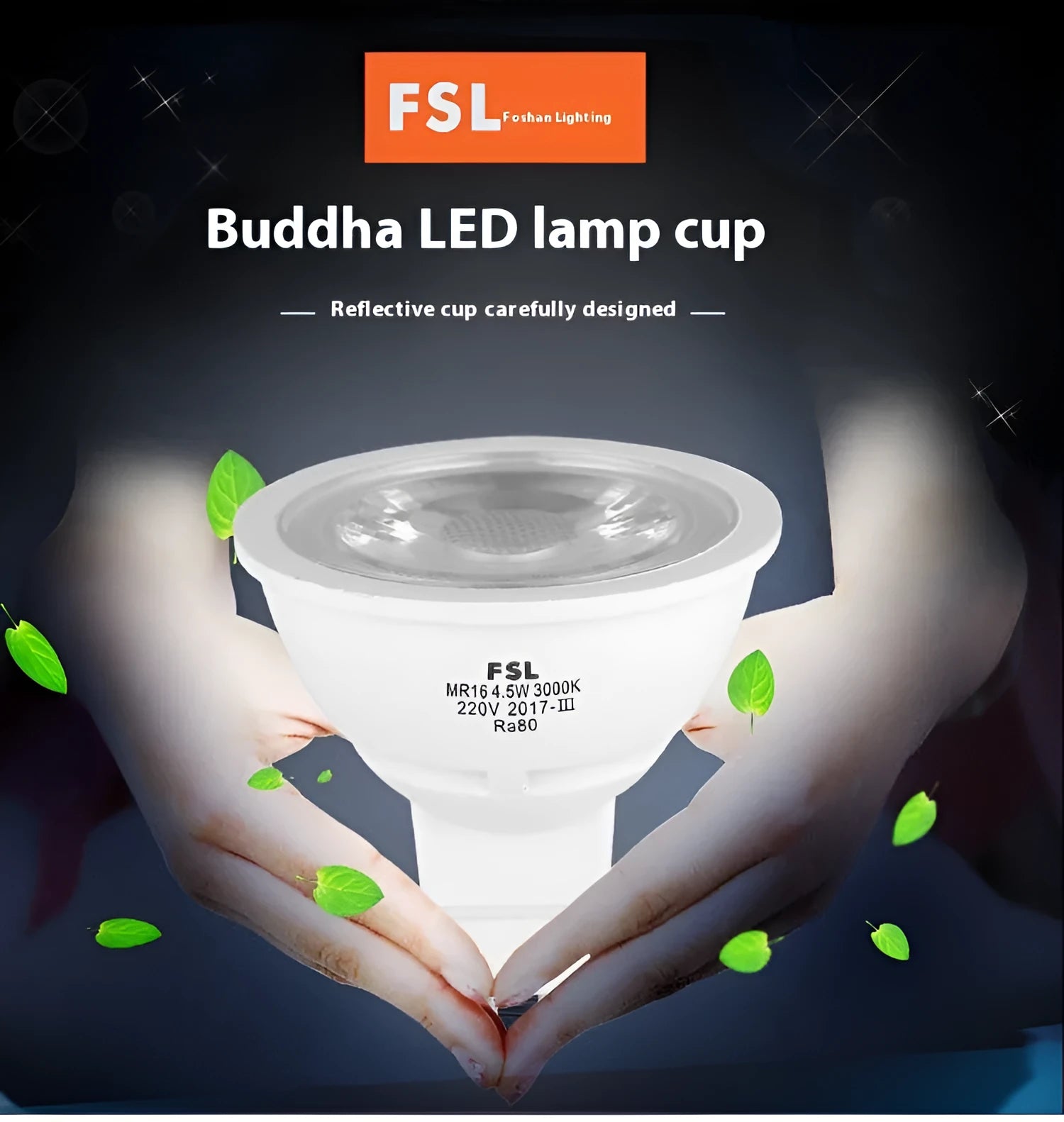 LED spotlight cup MR16 GU5.3 50mm white light wall lamp