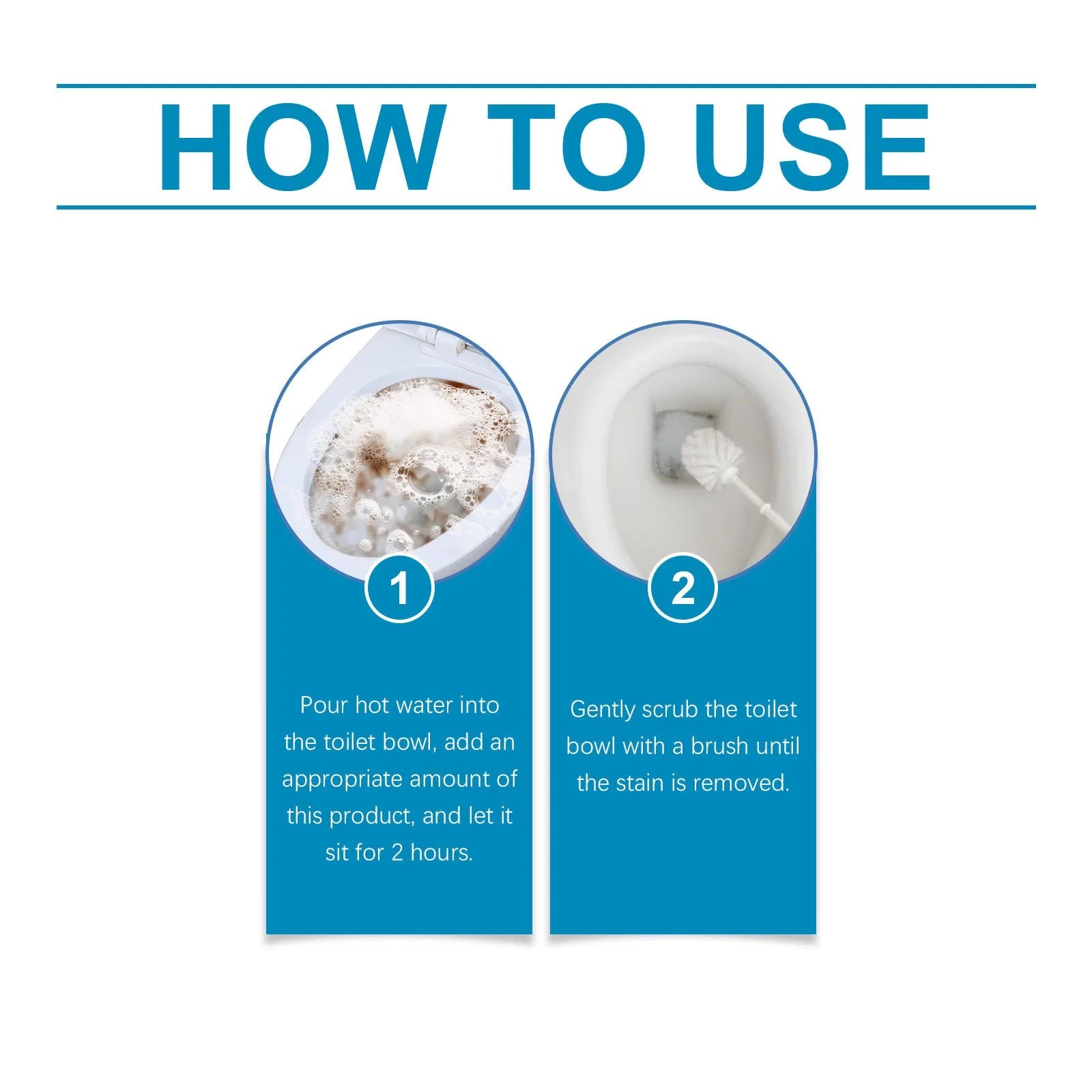 Pack of toilet cleaning powder showing four individual 30g sachets, totalling 120g.