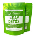 14-day herbal detox tea with 42g total content and 14 individual 3g sachets