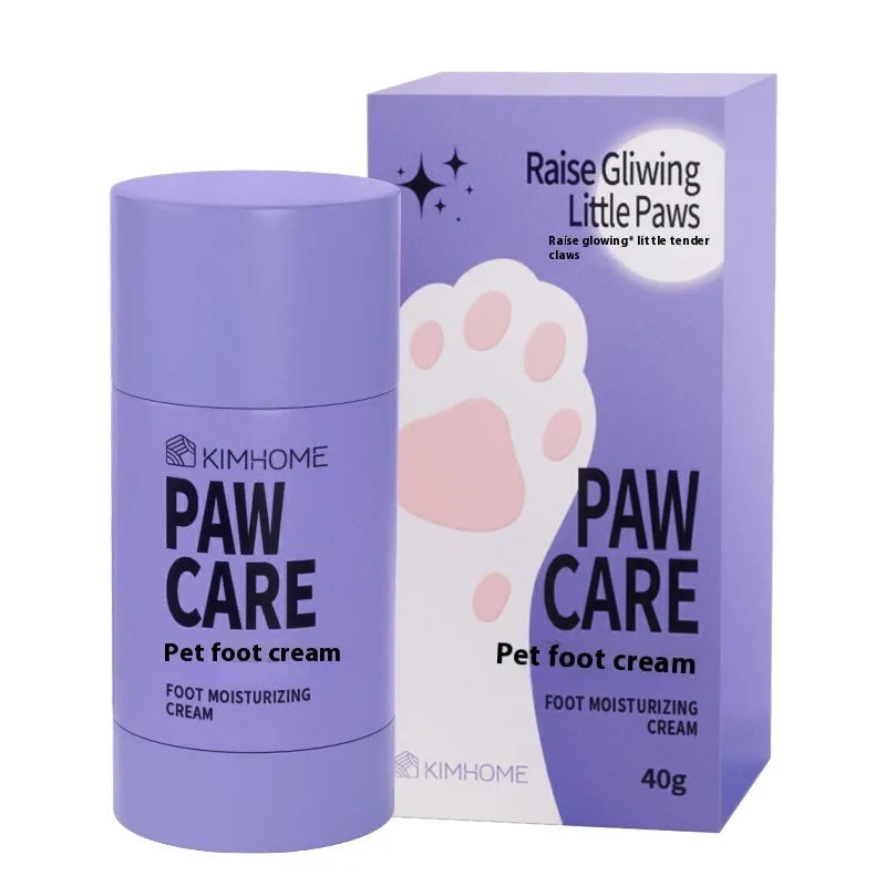 40g tub of pet foot moisturising cream with Brazil palm wax for cat and dog paw care.