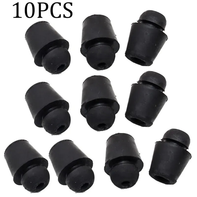 Ten X16 colour rubber automotive buffer clips for machine cover and trunk shock absorption