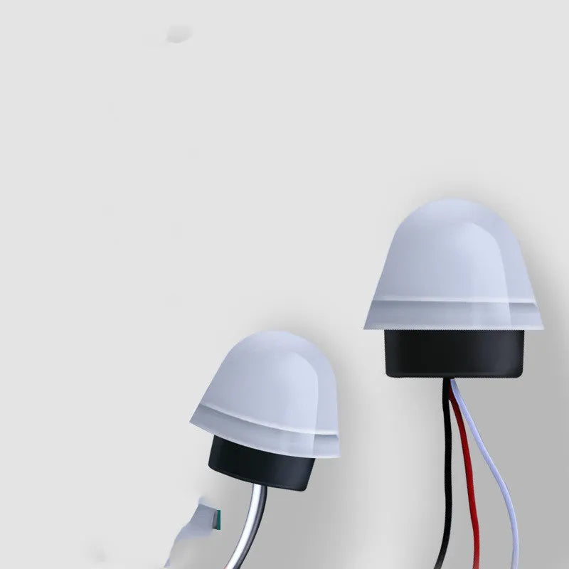 White AS-20 Series automatic induction street lamp for outdoor use with 3-5 metre sensor range.