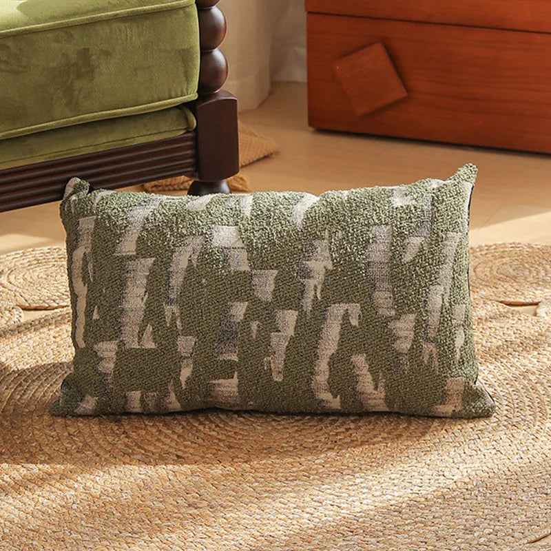 Square jacquard woven pillow cover with detailed floral pattern in a choice of eight colours, 45x45 cm.