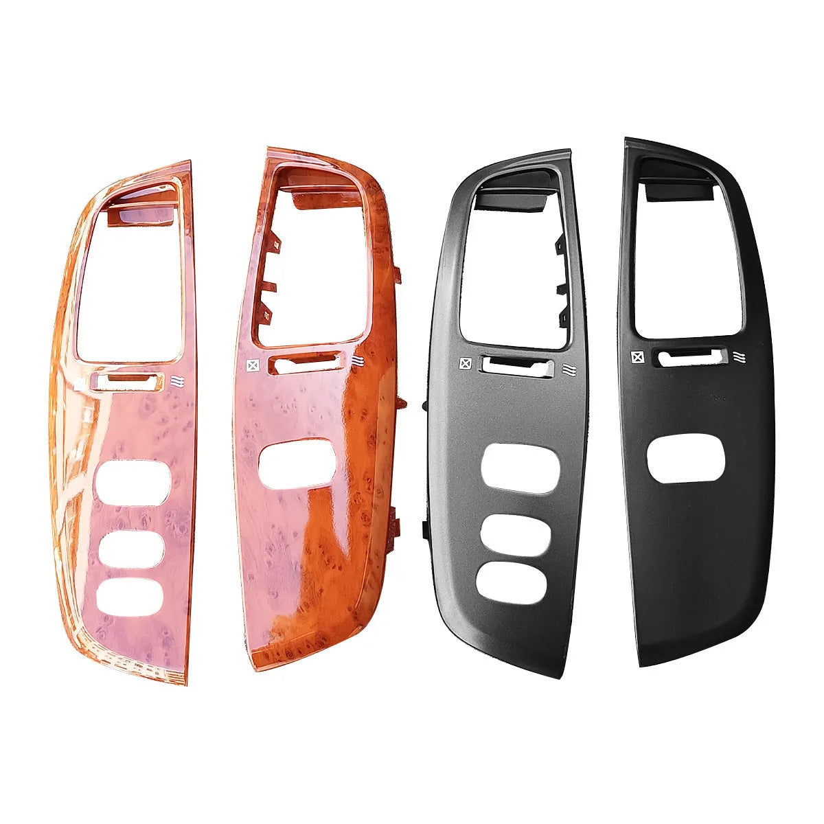 ABS plastic air outlet decorative cover plate in a peach wood colour