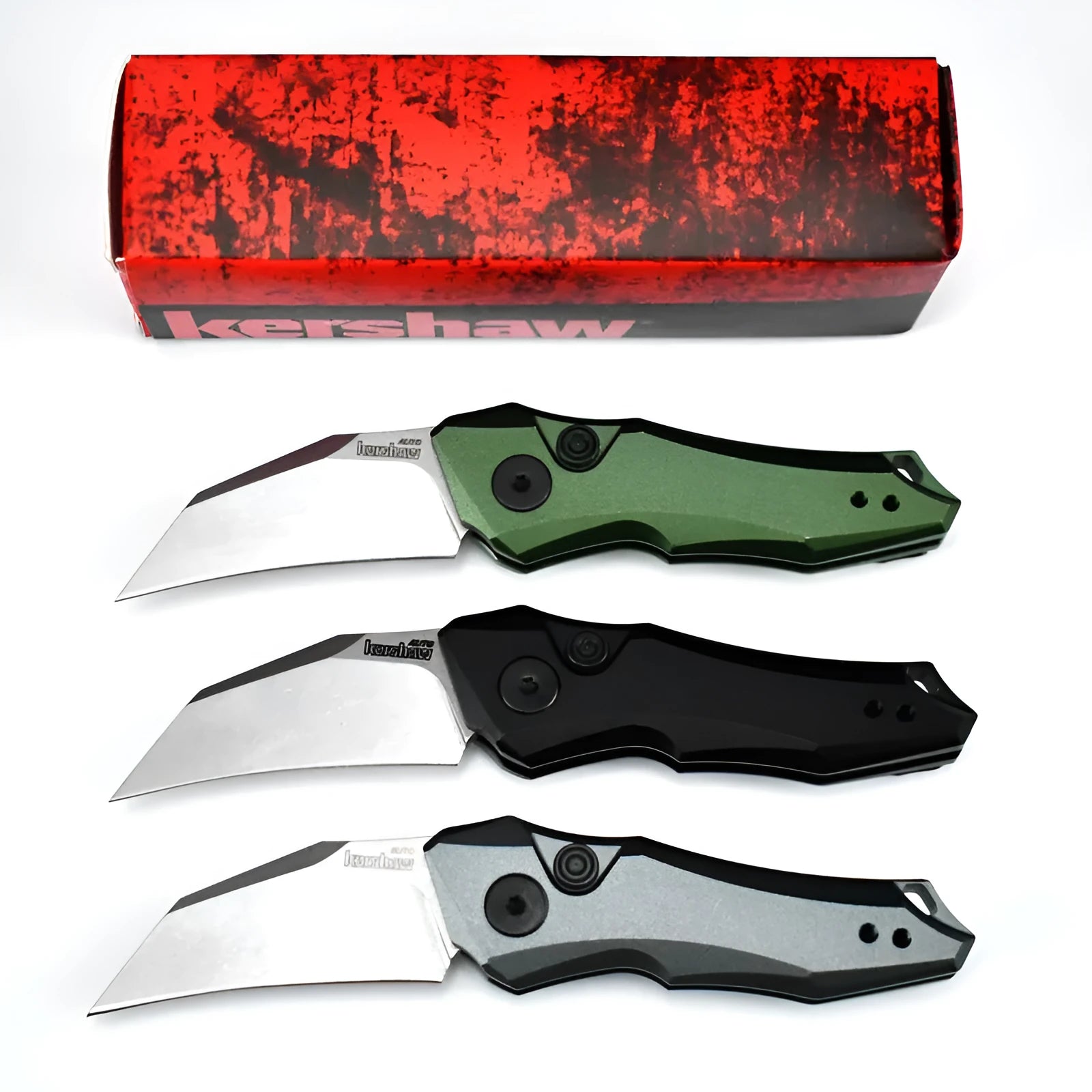 150mm outdoor folding knife in black, grey, or green colour options