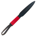 Blue-handled nylon dog break stick measuring 35 cm for small to medium dog training