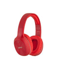 Black, red, and white Bluetooth sports headset with 50-hour battery life