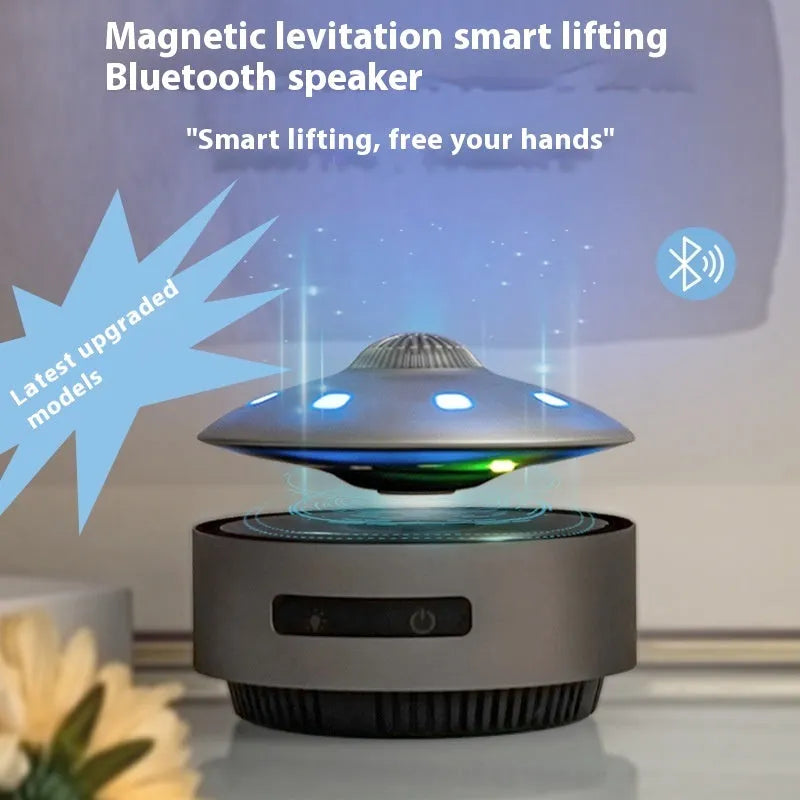 Automatic lifting magnetic levitation Bluetooth speaker with floating display