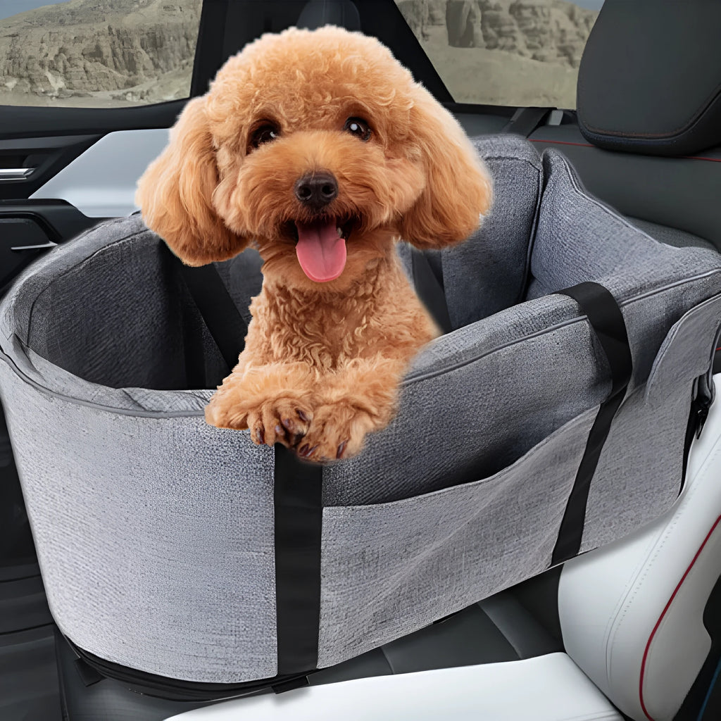 Outdoor cloth dog kennel in grey colour with universal four-season design