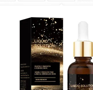 30ml facial moisturising liquid bottle with hyaluronic acid, approximately 9cm tall