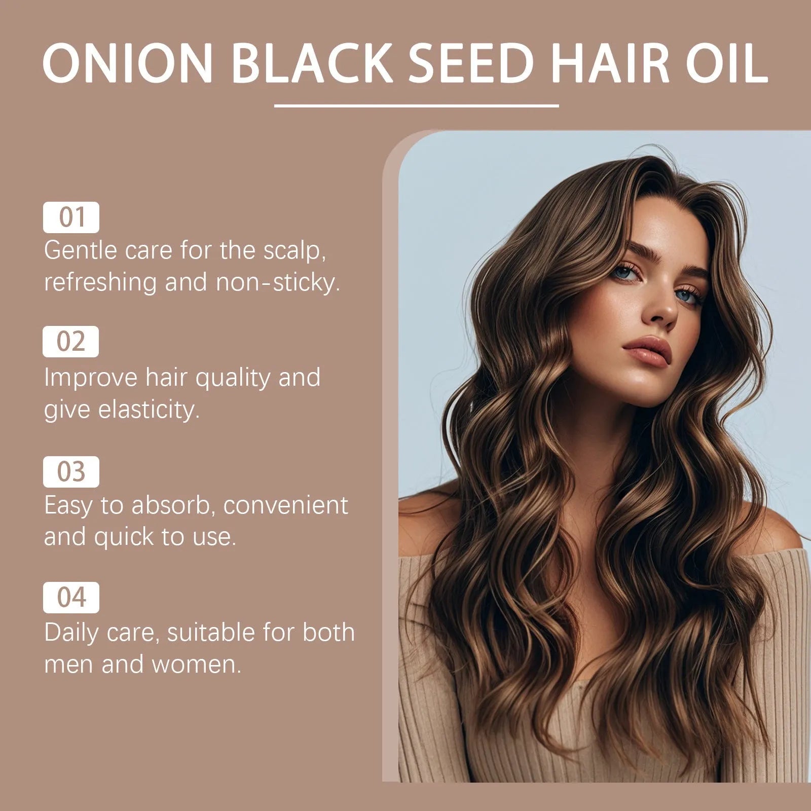 100ml hair care essential oil bottle with accessories for nourishing hair treatment