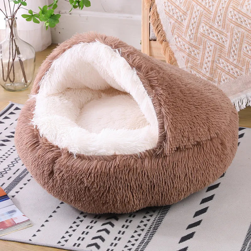 Waterproof semi-surrounded cloth dog kennel in a gradient colour, shown in a 40cm size.