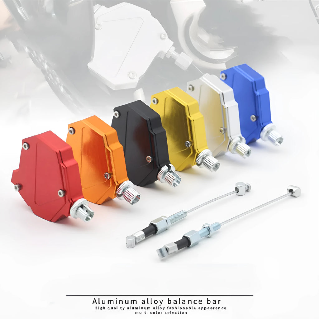 Aluminium alloy motorcycle clutch labour-saving box modification kit shown in multiple colours