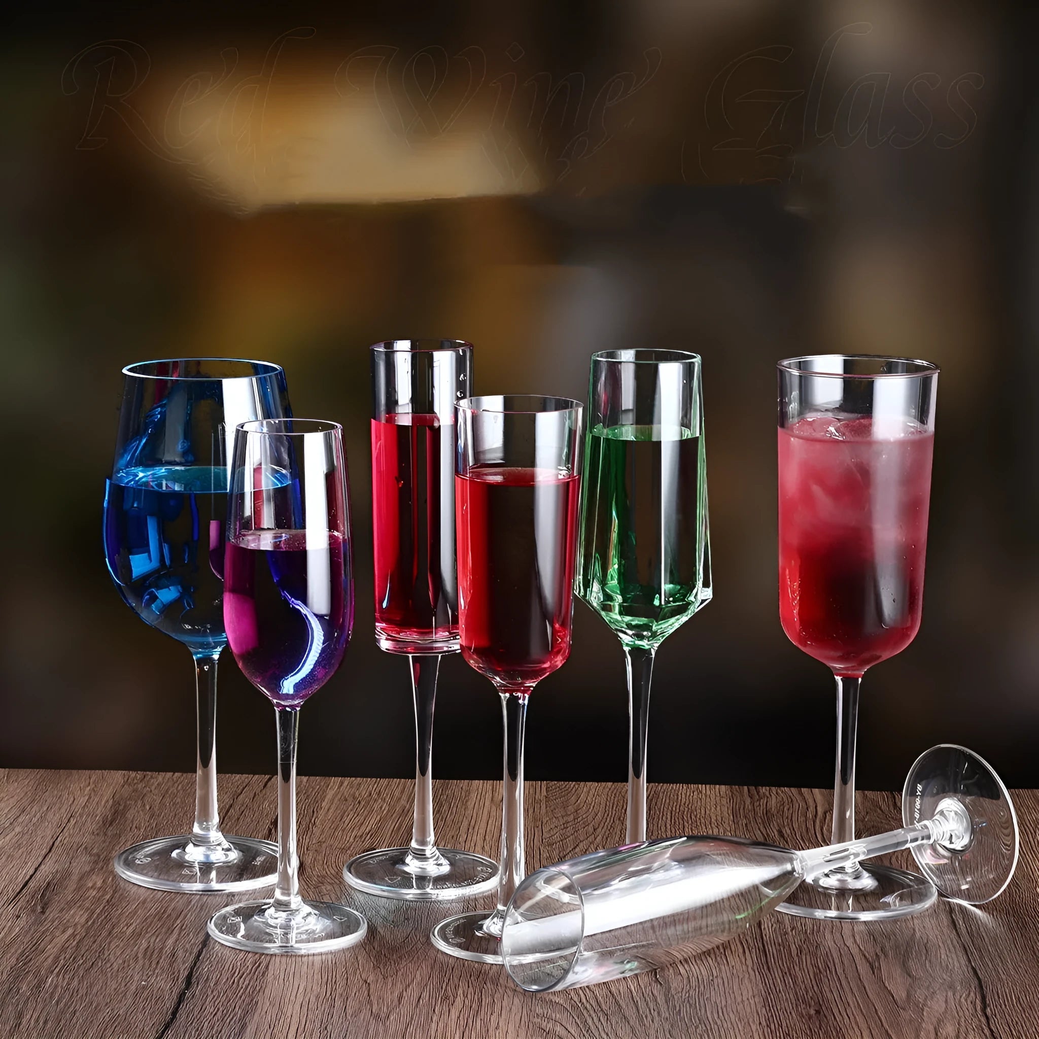 Modern PC acrylic drink bottle with drop-resistant construction for party catering in 300ml or 550ml capacity