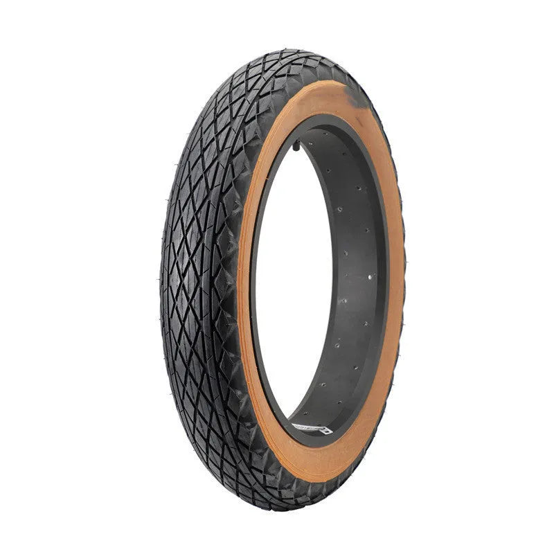 Brown skin edge 20x4.0 rubber snowmobile tyre for electric beach cars