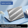 Transparent MacBook protective shell case compatible with Air and Pro notebooks