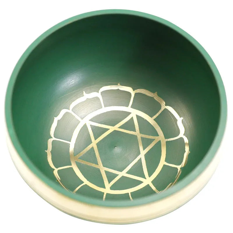 Colourful handmade Himalayan singing bowl meditation instrument 7.8cm